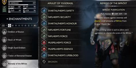 remedy of the bifrost|God Of War Ragnarok: Best Enchantments .